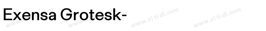Exensa Grotesk字体转换